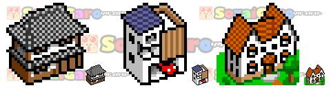 pixel art 建物 アイコン サンプル