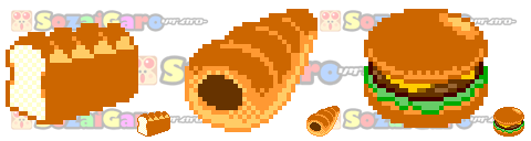 pixel art 食品 アイコン サンプル