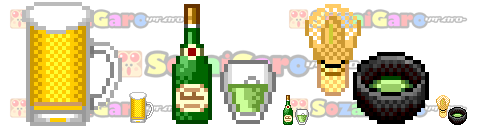 pixel art 食品 アイコン サンプル