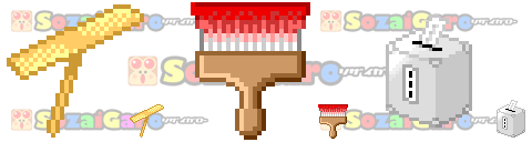 pixel art 雑貨 アイコン サンプル