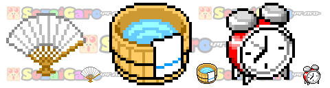 pixel art 生活雑貨 アイコン サンプル