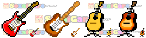 pixel art 音楽 アイコン サンプル