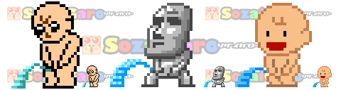 pixel art マネキン アイコン サンプル