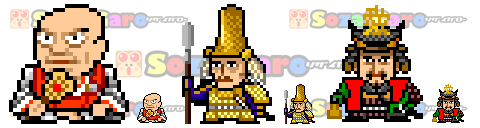 pixel art 日本の人物 アイコン サンプル