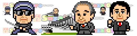 pixel art 日本の人物 アイコン サンプル