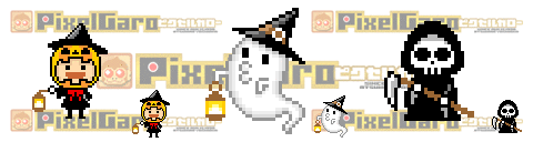 pixel art halloween アイコン サンプル