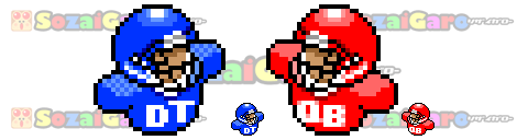 pixel art アメリカンフットボール アイコン サンプル