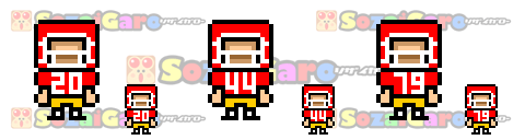 pixel art アメフト アイコン サンプル