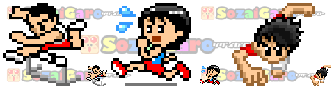 pixel art 陸上競技 アイコン サンプル