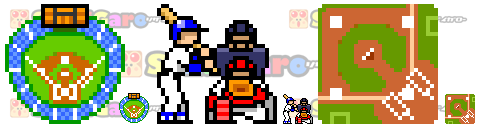 pixel art 野球 アイコン サンプル