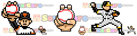 pixel art 野球 アイコン サンプル