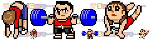 pixel art フィットネス アイコン サンプル