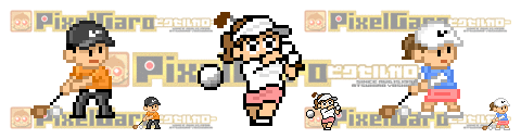 pixel art ゴルフ アイコン サンプル