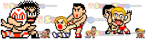 pixel art プロレス アイコン サンプル