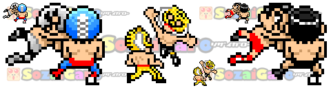 pixel art プロレス アイコン サンプル