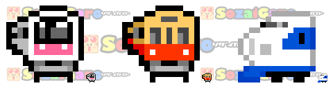 電車 鉄道車両 アイコン 16pixel サンプル